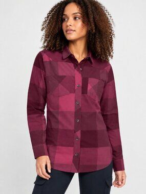 Under Armour UA Tradesman Flannel Shirt Women's Button Down Size S NWT